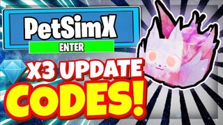 PET SIMULATOR X CODES - ALL NEW *💎x3 DIAMONDS UPDATE* CODES! Roblox Pet Simulator X