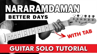 Nararamdaman - Better Days Guitar Solo Tutorial | Wish 107.5 Performance (WITH TAB)