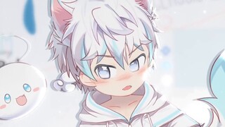 [Live2D model display] Super high flexibility! Cute snow fox boy!