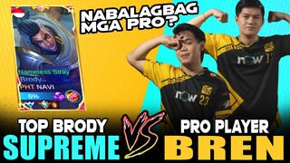 PRO NABALAGBAG? Top Supreme BRODY vs. PRO PLAYER [Bren Esports - L3bron, Coco] ~ Mobile Legends