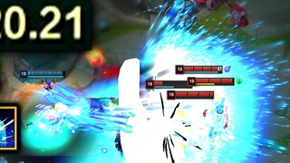 6000% tốc độ đánh tối đa: Tường gió của Yasuo bị trúng và bốc khói! Súng nam 30 tốc độ tấn công trol