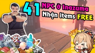 Nhận Item Free ở Inazuma | Tổng hợp 41 vị trí NPC