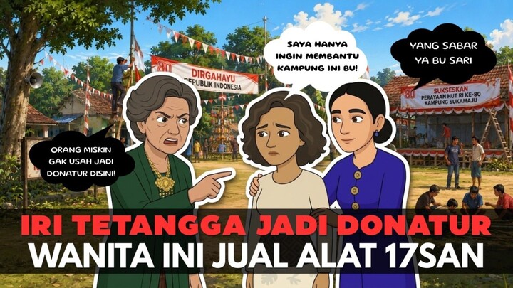 AZAB TETANGGA IRI HATI! TIDAK TERIMA JADI DONATUR PERAYAAN KEMERDEKAAN 17 AGUSTUS - DRAMA ANIMASI