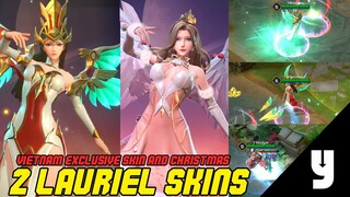 NEW SKINS: LAURIEL VIETNAM & LAURIEL CHRISTMAS | Arena of Valor | LiênQuânMobile | 傳說對決 | AOV | ROV