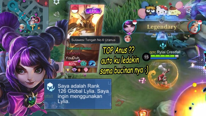 Lagi Push MMR Lylia, Ketemu Top Sulawesi Uranus? | Selamat Hari Badak :)- Mobile Legends