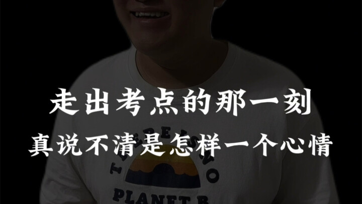 真说不清楚这最后一刻的心情
