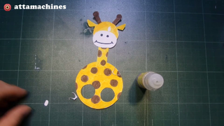 finger puppet craft giraffe ( Rối ngón tay hươu cao cổ )