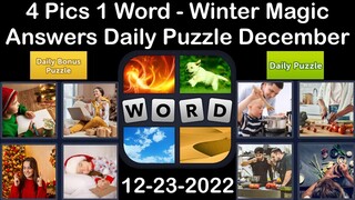 4 Pics 1 Word - Winter Magic - 23 December 2022 - Answer Daily Puzzle + Bonus Puzzle