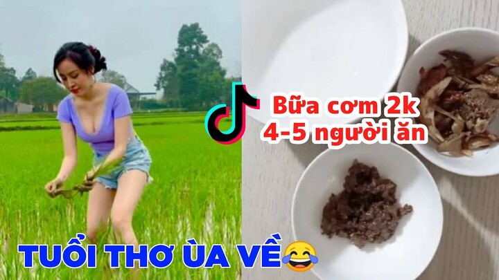 Tiktoker làm bữa cơm 2k cho 4-5 người ăn gồm 3 món - Top comment.