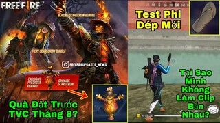[Garena Free Fire]/Review Sớm Phần Quà Đặt Trước TVC Tháng 8?Test Skin Phi Đao Mới
