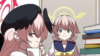 The girl who peeked at the comics is so cute