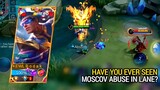 HAVE YOU EVER SEEN MOSCOV ABUSE IN LANE? | BRUNO BEST BUILD AND EMBLEM MLBB