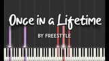 Once In a Lifetime by Freestyle synthesia piano tutorial + sheet music
