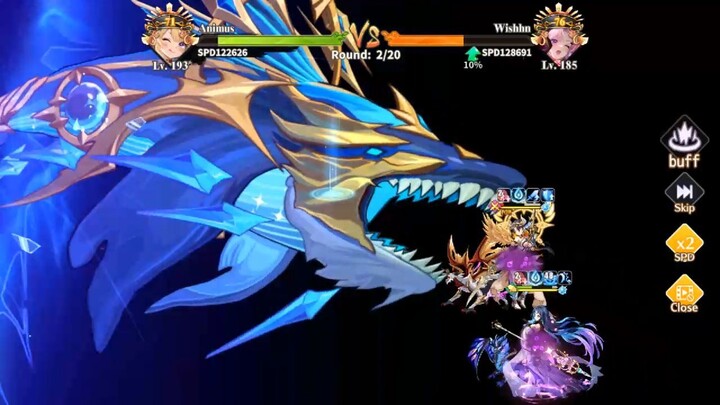 少女戰爭 Leviathan's skill "Devour" bug (round 2 highlight)