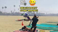 What Happens When You Crash a Beach Party in GTA 5? Funny Chaos & Epic Reactions!