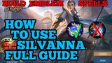 How to use Silvanna guide best build mobile legends Silvana ml