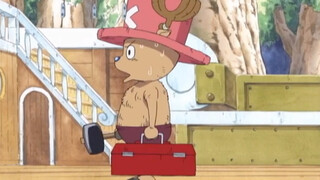 Chopper melihat ke belakang! Imut-imut sekali! Hal yang paling berbahaya adalah diri Anda sendiri