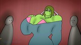 She hulk muscle reveals - Transformation Animated