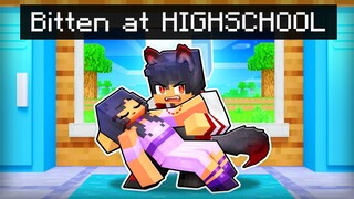 Bitten by a WEREWOLF at Minecraft School!