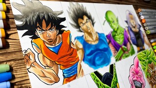 Drawing DBZ Characters in BAKI Style