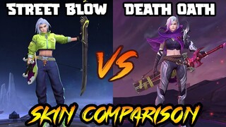 BENEDETTA DEATH OATH COLLECTOR SKIN EFFECTS VS. STREET BLOW SKIN - MLBB SKIN COMPARISON SERIES