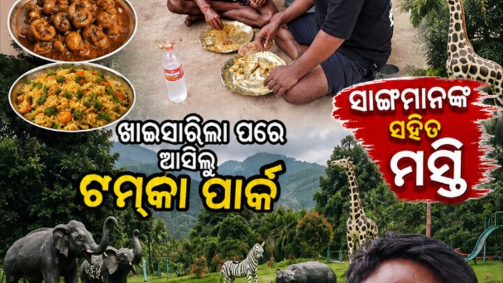 ସାଙ୍ଗମାନଙ୍କ ସହ Hotel Food ଓ Tomka Park Vlog 😋🌿 | Brahmanipal Odisha | Friends & Village Life Vlog