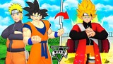 FUSIONÉ a GOKU con NARUTO en GTA 5 !! (Dragon Ball X Naruto mod)