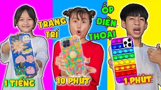 Cuộc Thi Trang Trí Ốp Lưng Điện Thoại 1 Phút, 10 Phút Vs 1 Tiếng ❤ KN CHENO Chị Hằng