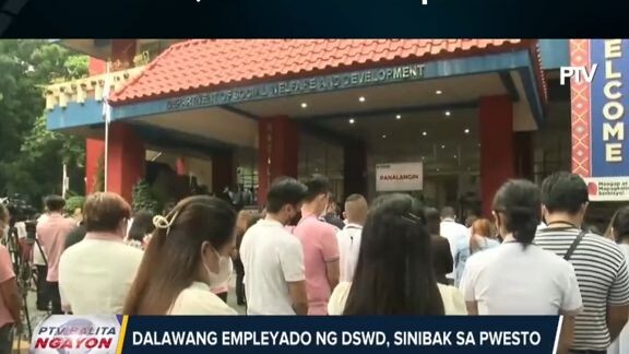 Dawalang employee ng DSWD, sibak sa pweso.