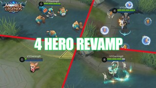 4 HERO REWORK - NANA, DIGGIE, KAJA, DAN CHANG'E ! MOBILE LEGENDS NEW UPDATE