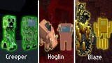 Minecraft mobs and their Among us versions