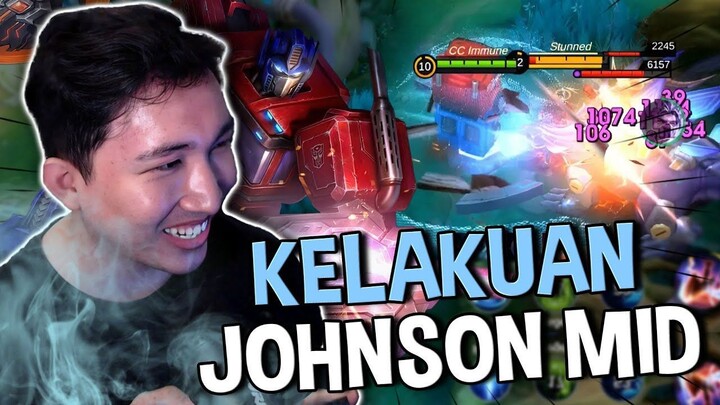 JOHNSON MIDLANE NGE TROLL _!! LIAT DULU DAMAGENYA !! - Mobile Legends #MLBBIDCre