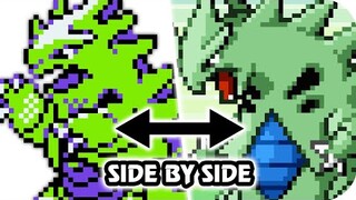 Pokemon Crystal Vs. Emerald : All Sprite Animations Comparison (HQ)