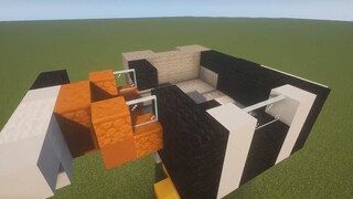 Hey~ What are you doing~ Little Blackie's chicken feet are showing! [Minecraft building tutorial]