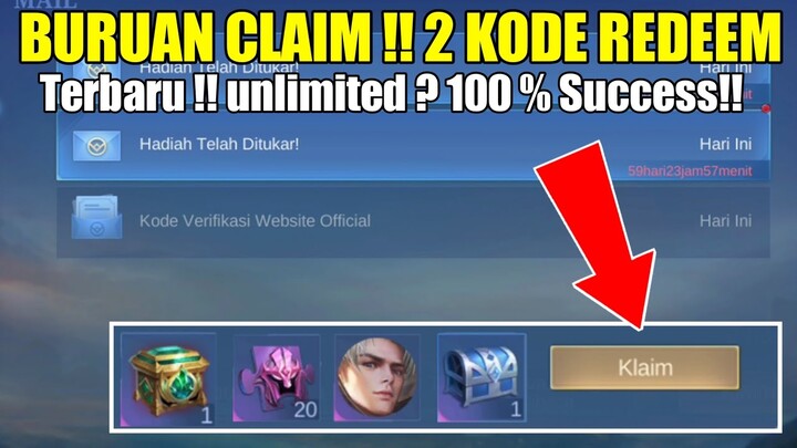 BURUAN REDEEM !! 2 KODE REDEEM TERBARU MOBILE LEGENDS