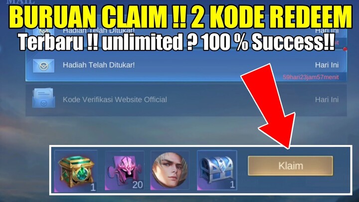 BURUAN REDEEM !! 2 KODE REDEEM TERBARU MOBILE LEGENDS