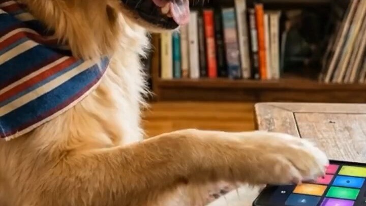 Dog at home play a song every day because he doesn't have product to be sell #FuturePet