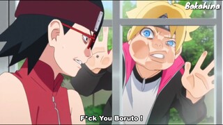 Sarada Gets Angry Seeing Boruto's Annoying Face | Funny Moment Boruto and Sarada [English Sub]