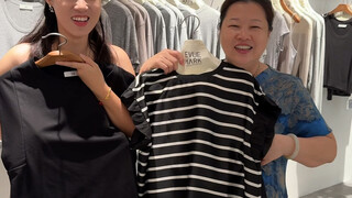 孕晚期要多走路，陪婆婆小姑子逛街买衣服！