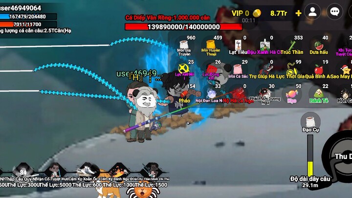 câu cá vạn cân pls like I need coin