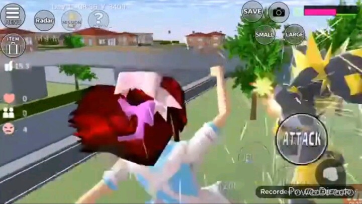 dari ranger berubah menjadi alice in wonderland ~ keok monsternya || sakura school simulator