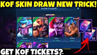 TODAY EVENT! KOF DRAW TRICKS EVENT | GET KOF TICKETS - NEW EVENT MOBILE LEGENDS