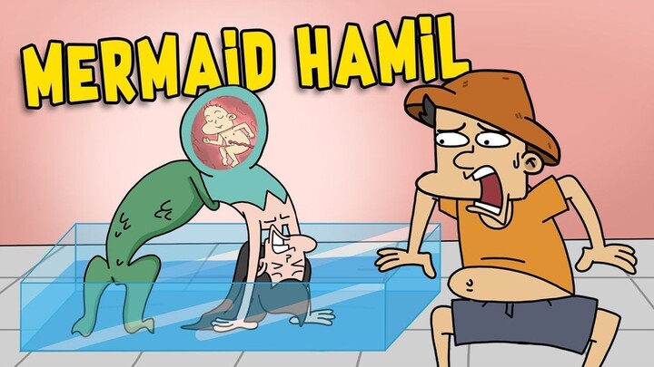 The Mermaid Hamil, Gagal Melahirkan  Kartun Acing Lucu  Mermaid Cartoon