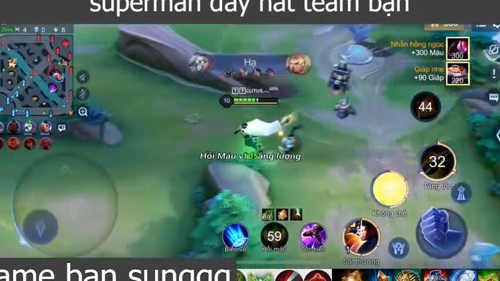 superman đẩy nát team bạn p4 #gamebansunggg