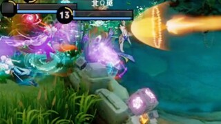 One shot, three hits!!