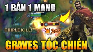 [ Tốc Chiến ] Graves Rừng 1 Viên 1 Mạng Full Dame Trong LMHT Tốc Chiến - Lol Mobile Graves