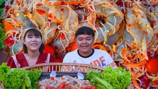 ซั่วข้าวปุ้นกุ้งสด น้ำปลาร้านัวๆ | อ้ายนาวินchannel