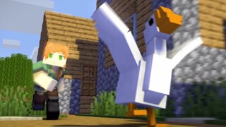 [Minecraft Animation] ความผิดปกติของสาวมอนสเตอร์ 1 ละครห่าน
