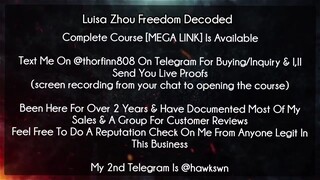 Luisa Zhou Freedom Decoded course download