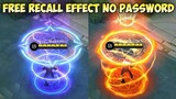 Script Recall Effect Fire Crown & Seal of Anvil Crawlers Full Effect + No Password / Mobile Legend